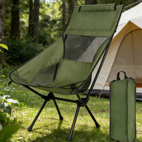 Camping folding chair high - chair,