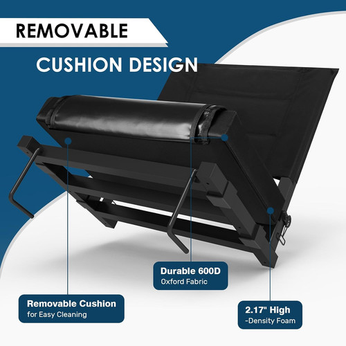 Portable folding bleacher - folding,