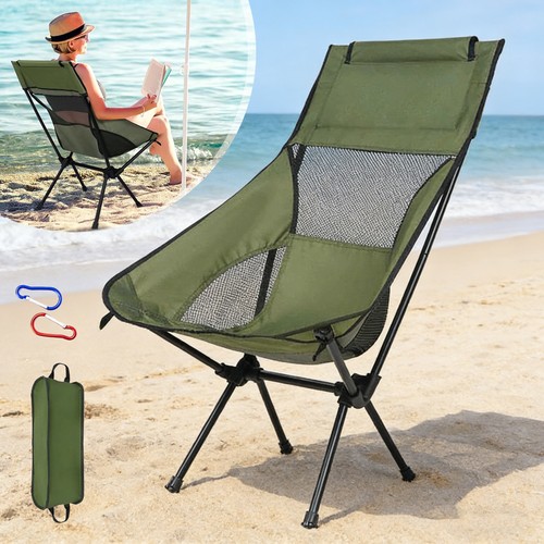 Camping folding chair high - camping,