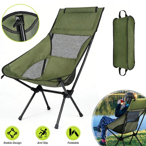 Folding chair high - chair, back
