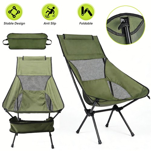 High back camping chair - back,